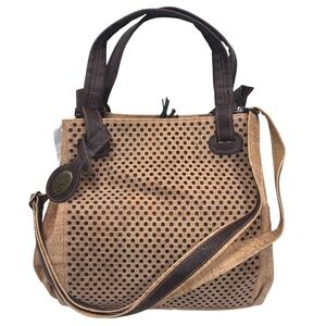 Eve Bora Tote Natural Cork Handbag Tan Brown Made in Portugal Sustainable NEW